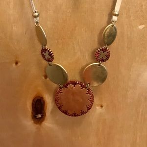 Lucky Brand Gold Adjustable Statement Necklace
